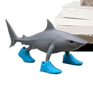 Tralalero Tralala Viral Meme Funny Shark With Shoes Decorative Ornaments - Picture 1 of 12