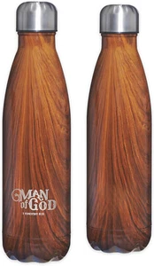 Man of God 1 Timothy 6:11 Stainless Steel Water Bottle 17 oz Vaccum Sealed NEW! - Picture 1 of 6
