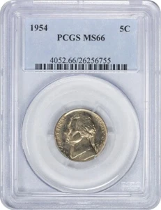 1954-P Jefferson Nickel MS66 PCGS - Picture 1 of 2