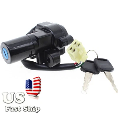 Ignition Switch Lock W/2Key 4Plug&Wires For Suzuki RF600R P/R/S/T/B 1993-1997 - Image 1 of 4