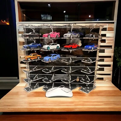 1/64 scale Display Case compatible with Hot Wheels, Matchbox,GT , 28 Side Angle - Image 1 of 4