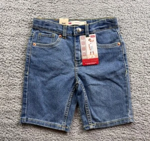 Levi's Boy's Size 7 Slim Fit Jean Shorts Medium Wash - Picture 1 of 7