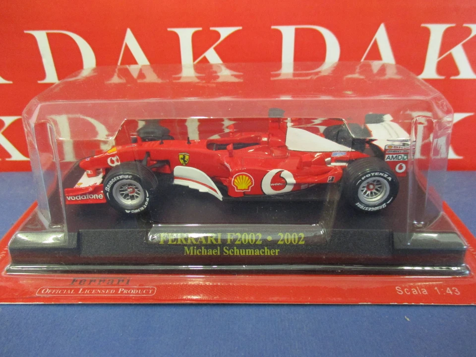 Die cast 1/43  Modellino Auto F1 Ferrari F2002 2002 M. Schumacher**blister - Immagine 1 di 1