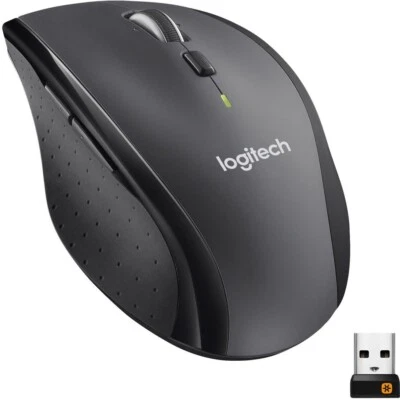 Logitech Marathon M705 Wireless Laser Maus – Schwarz, Lange Akkulaufzeit - Bild 1 von 3