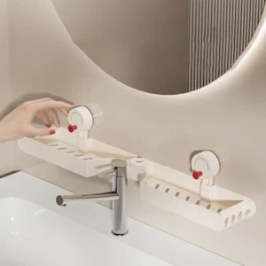 Rotatable Storage Rack Household Bathroom Accessories Kitchen Shelves - Picture 1 of 9