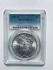 1901-O Morgan Silver Dollar PCGS MS63 - Picture 1 of 12