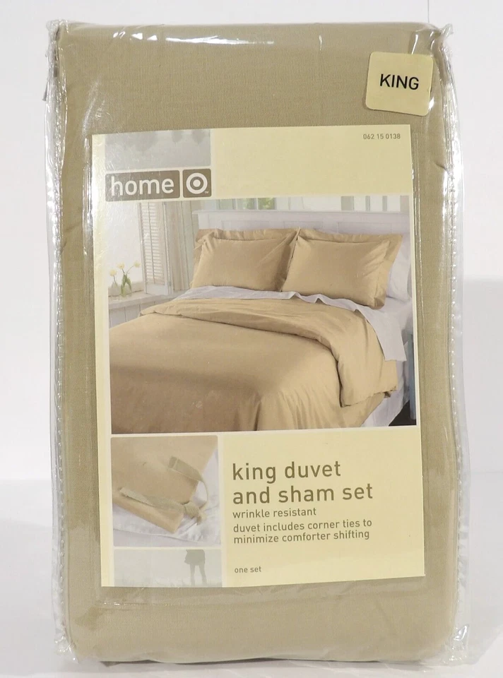 Target Home King 被套和假套装 ~ 沙子 — 第 1/2 张图片