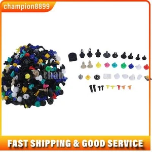 500 pcs Car Body Retainer Push Pin Trim Rivet Screw Panel Clip Fastener Kit - Picture 1 of 9