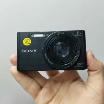 Sony Cyber-Shot DSC-W830 20.1MP 8x Optical Zoom Compact Digital Camera Black - Image 1 of 4