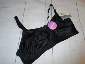 38DDD NWT Black Unlined Wireless Women's CARNIVAL Minimizer Bra #517 38DDD - Picture 1 of 6