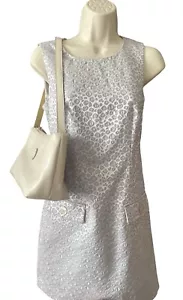 Vintage Mondani NY Handbag Simulated Leather Shoulder Bag Purse Bone Ivory Y2K - Picture 1 of 15