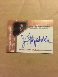 STAR TREK ENTERPRISE-JIM FITZPATRICK AS COMMANDER WILLIAMS BBA12 AUTOGRAPH- MINT
