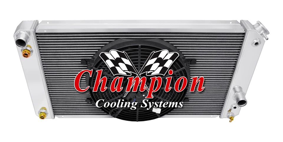 ER Champion 4 Row All Aluminum Radiator W/ 14" Fan for 1997 - 2000 Isuzu Hombre - Изображение 1 из 4