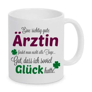 Eine gute Ärztin... - Tasse Kaffeetasse mit Spruch Geschenk Danke Beste Ärztin - Bild 1 von 4
