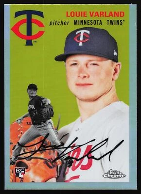 2023 Topps Chrome Platinum Anniversary Louie Varland #115 Refractor RC - Image 1 of 2