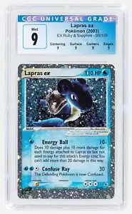 2003 Pokemon Ex Ruby & Sapphire Set Lapras Ex 99/109 Holo CGC 9 - Picture 1 of 2