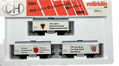 (DA) Märklin HO 84415 – 91701 SBB Wagen-Set „Eidgenossenschaft“, neuwertig - Bild 1 von 4