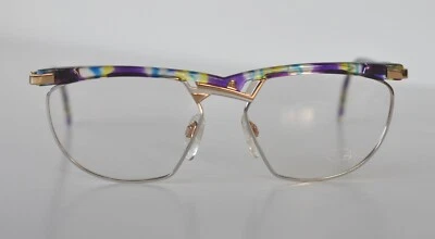 Anteojos Cazal Vintage - NOS - Modelo 252-Col.776 - Dorado y Plata, Multiazul Foto 1 de 3