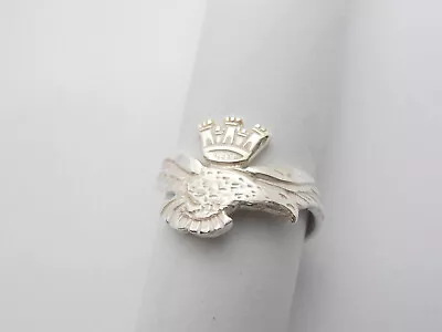 Aeronautica Militare Italiana : Anello in Argento 925 - Aquila Brevetto Pilota - Immagine 1 di 4