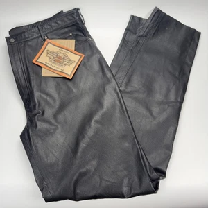 NEW Vintage 2003 Harley-Davidson Men's Leather Pants Motorcycle Biker Size 42 - Bild 1 von 11