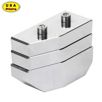 CNC 1" 1.5" 2" Side Stand Kickstand Lift Block For Harley Dyna Fat Boy Softail - Image 1 of 4