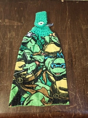 Nickelodean Teenage mutant Ninja Turtles Handmade Hanging Dishtowel - Image 1 of 2