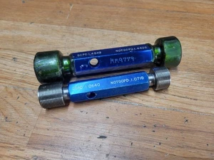 PAIR OF THREAD PLUG GAGES M28 X 1.5 &37 X 1MM - Picture 1 of 2