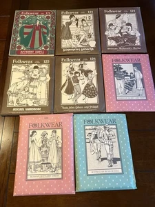 Vintage Folkwear Ethnic Patterns 01 121 124 125 126 127 128 130 Lot Of 8 Cool - Picture 1 of 11