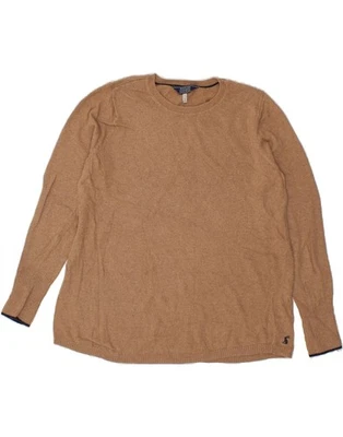 JOULES Womens Oversized Crew Neck Jumper Sweater UK 10 Small Brown Cotton CJ37 - Изображение 1 из 3