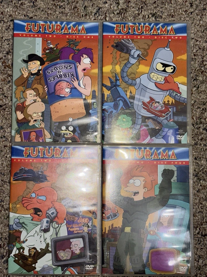 OPEN BOX Futurama Volume Two 4 Disk Set - SLEEVE INCLUDED - Image 1 of 4