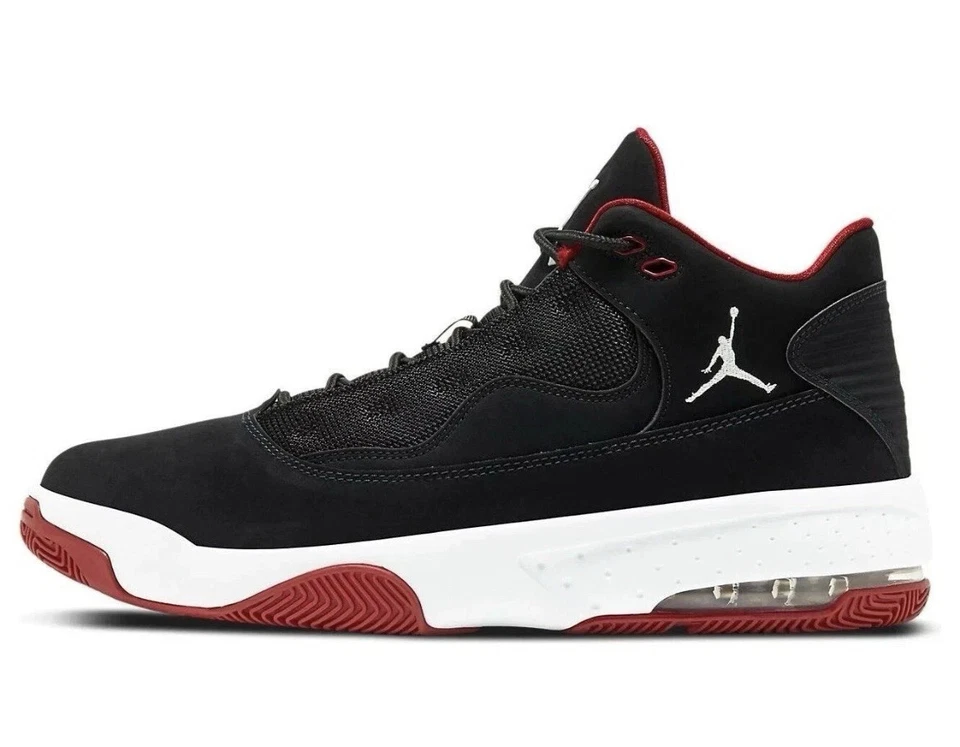 Nike Air Jordan Max Aura 2 Bred Black Red White Sneakers CK6636-016 Mens Sz 10 - Image 1 of 4