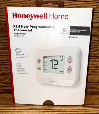 HONEYWELL  X1N NON-PROGRAMMABLE THERMOSTAT SINGLE STAGE RTH11B FOR HOME. SEALED. - Image 1 of 3