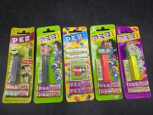 Vintage Pez Bonbons Austria NOS Factory Sealed w/Candy Lot Of 5 - Picture 1 of 8