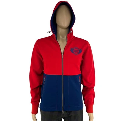 Peak Performance Men Red Full Zip Hooded Jacket Size M — 第 1/4 张图片