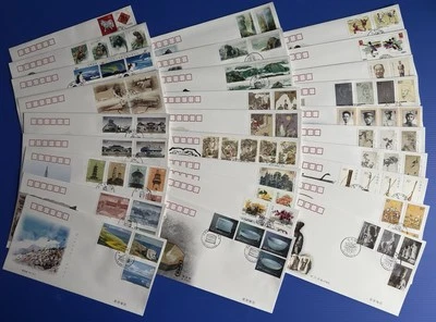 China 2002 Complete Set B-FDC (91v Stamps on 29 Cvrs) 中国2002全年发行共91枚邮票29个首日封(B封) - Image 1 of 4