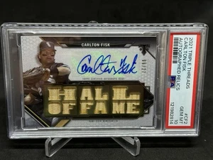 PSA 10 2021 Topps Triple Threads Carlton Fisk Auto Bat /27 TTAR-CF2 POP 1 - Picture 1 of 3