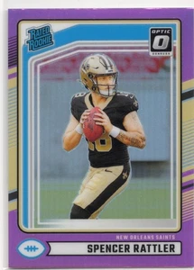 2024 Optic Spencer Rattler Rated Rookie Pink RC #359 New Orleans Saints - Bild 1 von 2