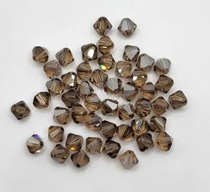 12pc Swarovski Crystal Light Colorado Topaz Satin 6mm Bicone Beads; Matte Tint - Picture 1 of 2