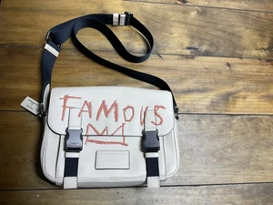 Coach X Jean Michel Basquiat Track Crossbody  Pebble Leather C5425 - Picture 1 of 16