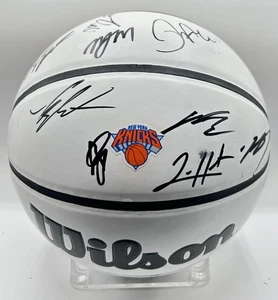 2024-25 New York Knicks signiertes Team Basketball KAT Towns Bridges OG - Bild 1 von 6