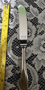 VINTAGE HOFFRITZ N.Y. GERMANY MADE BUTTERSTREUMESSER MIT VERSILBERTEM GRIFF 🧈 - Bild 1 von 13