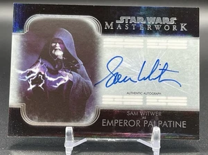 Topps Star Wars Masterwork Sam Witwer as Emperor Palpatine Auto A-SW /50 - Picture 1 of 2