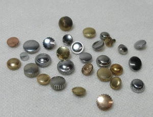 LOT OF 30 WATCH CROWNS WATCHMAKERS PARTS ASSORTED LOT SOME GOLD FILLED PLATED - Picture 1 of 8