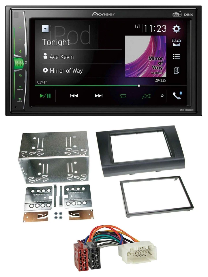 Pioneer 2DIN MP3 DAB USB Bluetooth Autoradio für Suzuki Swift (2005-2010) - Bild 1 von 4