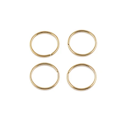 18G 20G 22G all size Color Plated on Steel Seamless Nose Hoop Ear Tragus Ring - Image 1 of 2