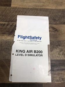 Flight Safety International King Air B200 Level D Simulator Poster - Picture 1 of 8