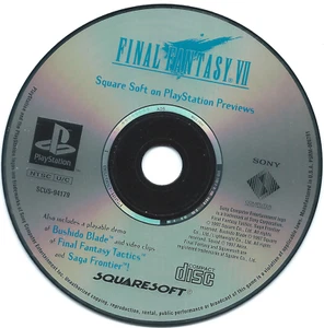 Final Fantasy VII 7 Preview Demo Disc (PlayStation, 1997) PS1, FREE SHIPPING USA - Picture 1 of 1