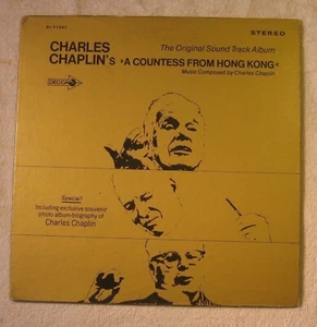 CRANIUM'S soundtrack Charles Chaplin A COUNTESS FROM HONG KONG Lp Brando Charlie - Imagen 1 de 10