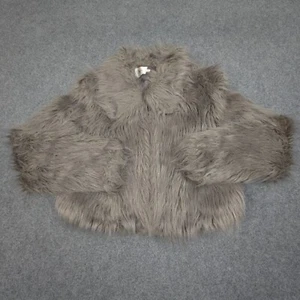 Aje Jacket Womens 6 Faux Fur Long Sleeve Full Zip Pockets Winter Warm Size 6 - Picture 1 of 9