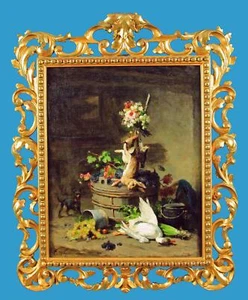 Stillleben' óleo Euphémie Muraton (1840-1914) 'Stillleben Marco florentino tallado - Imagen 1 de 8